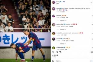 首秀破门！巴德吉社媒晒庆祝照致敬《海贼王》路飞，并用日语感谢