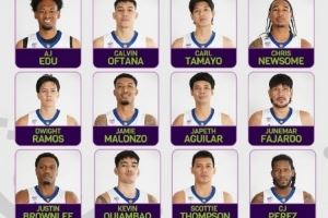 菲律宾男篮公布亚洲杯12人名单：布朗利&法哈多在列